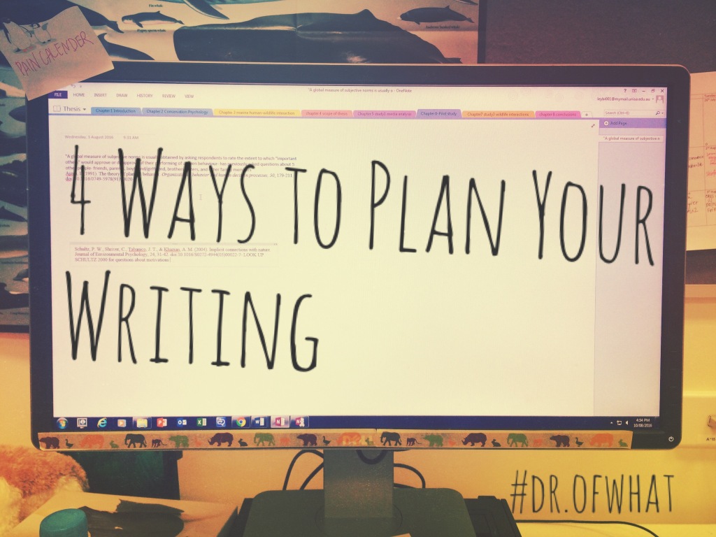 4 Ways to Plan Your Writing